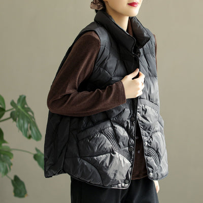 Winter Casual Loose Solid Down Vest