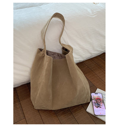 Retro Casual Big Size Shoulder B-a-g Canvas B-a-g