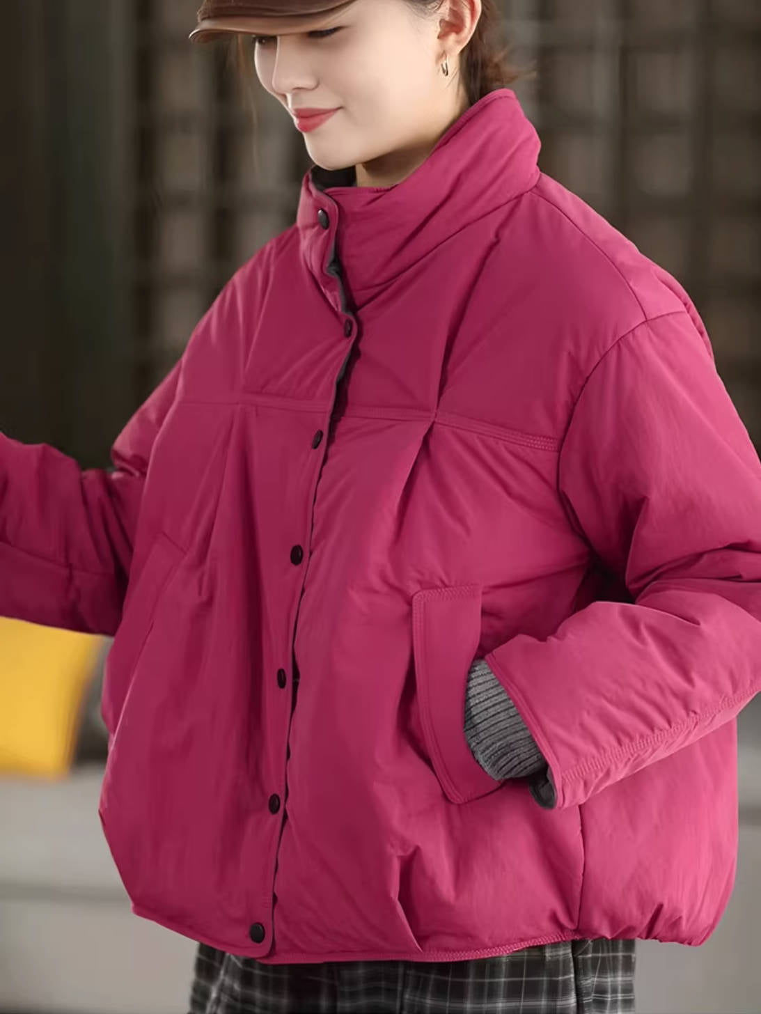 Women Winter Cotton Warm Cotton-In Casual Thick Coat