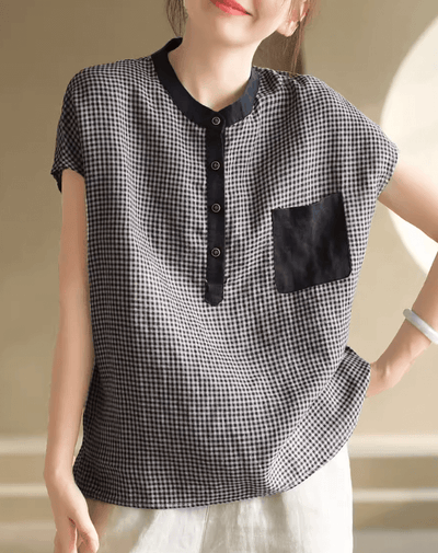 Babakud Women Vintage Linen Classic Tee