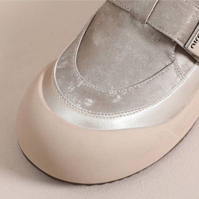 Casual Leather Thick Soft Sole Versatile Everyday Flat Shoes