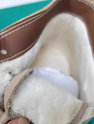 Retro Leather Round Toe Patchwork Soft Sole Lace-Up Ankle Boots