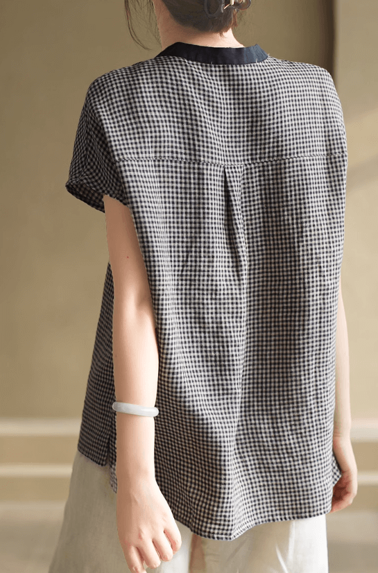 Babakud Women Vintage Linen Classic Tee