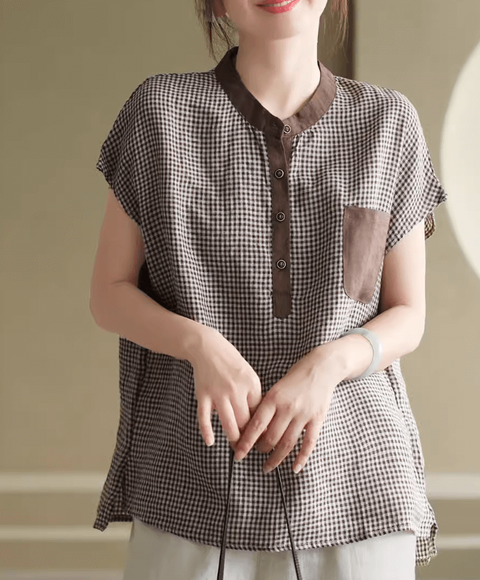 Babakud Women Vintage Linen Classic Tee