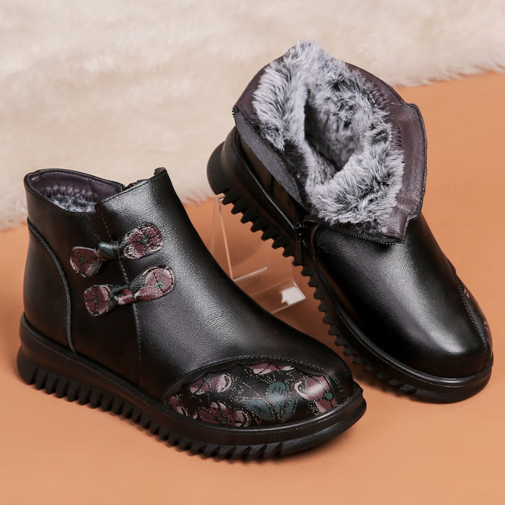 chinese dress ladies Women's Helios Metis Fleece-Lined Zip-Up Leather Boots main image 1