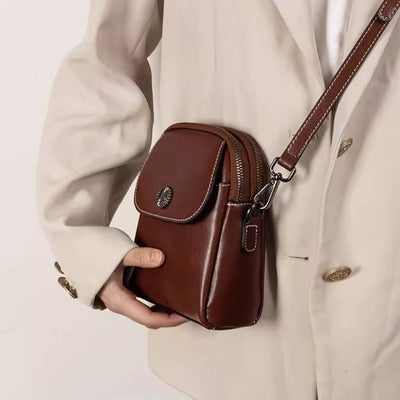 Leather Mini Phone Bag Casual Cross Body Bags