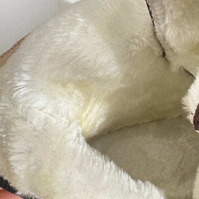 Autumn Winter Leather Sueded Patchwork Lace-Up Zipper Ankle Boots