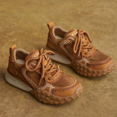 Fashion Casual Leather Printed Lace-Up Cool Sports Sneakers