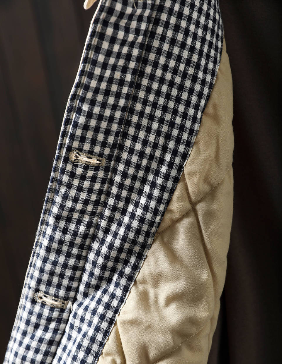 Women Winter Cotton Warm Patchwork Plaid Cotton-In Coat