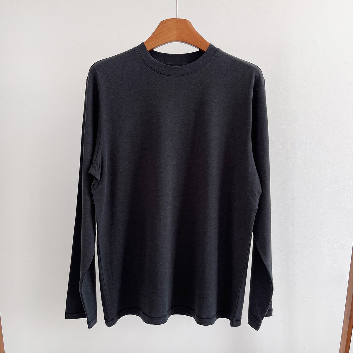 Modal Cotton Versatile Round Neck Soft Thin Slim Pullover