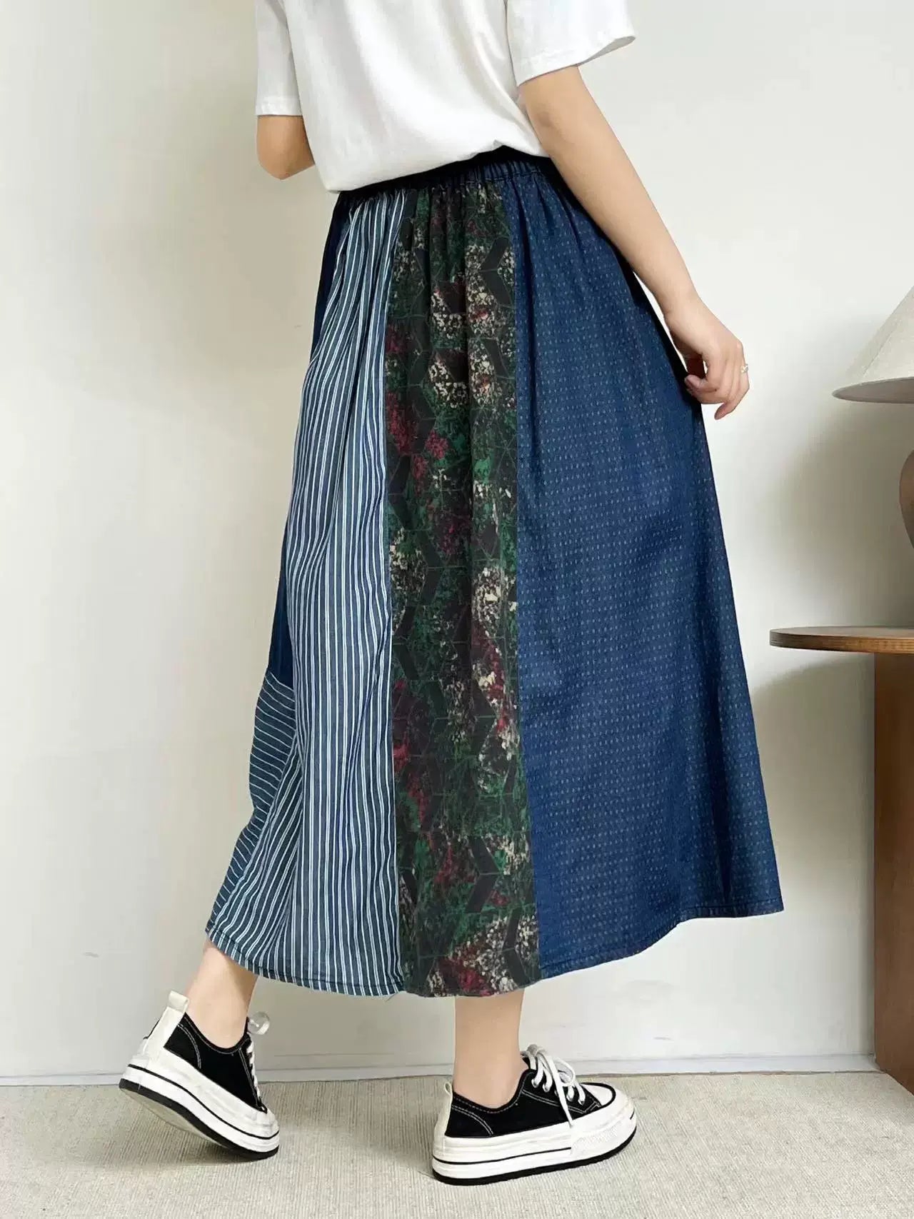 Babakud Women Summer Retro Versatile Skirt