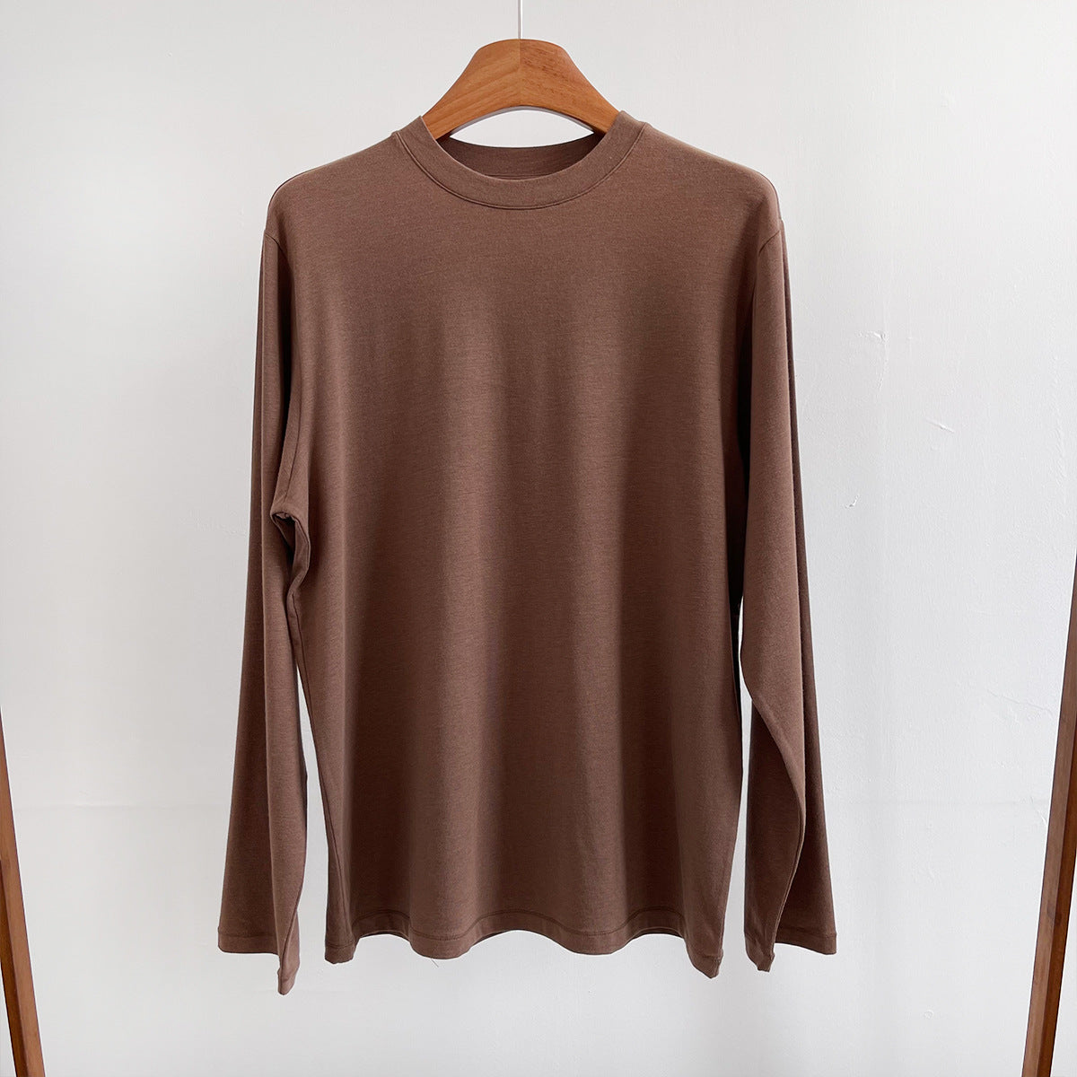 Modal Cotton Versatile Round Neck Soft Thin Slim Pullover