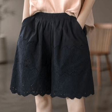 Babakud Women Breathable Lace Essential Cotton Shorts
