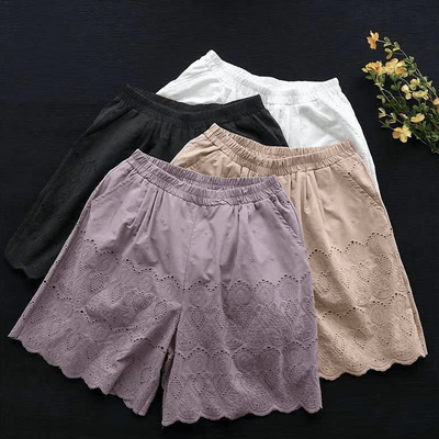 Babakud Women Breathable Lace Essential Cotton Shorts