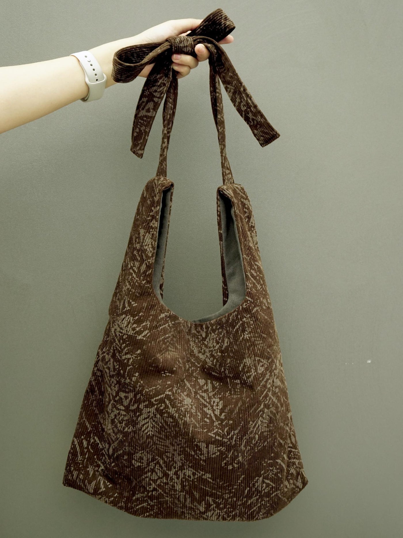 Babakud Women Vintage Large-Capacity Crossbody Corduroy Tote Bag