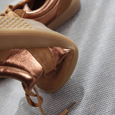 Women Genuine Leather Flat Sole Suede Casual Sneakers