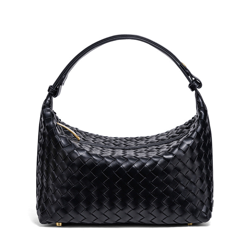 Retro PU Woven Simple Casual Versatile Cross Body Bag
