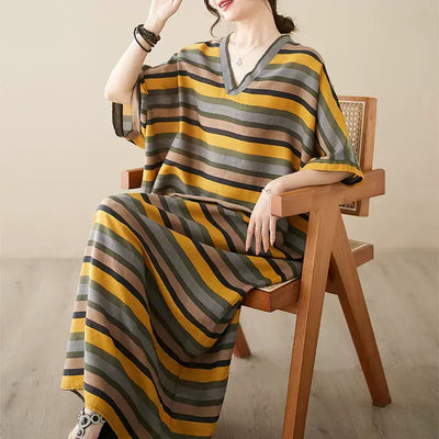 Babakud Women Sandy Stripes Resort Maxi Dress