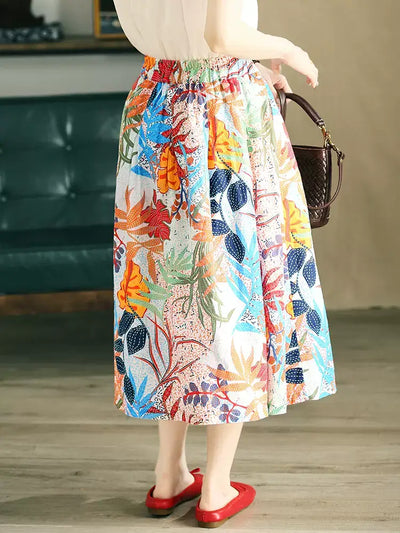 Babakud Women Artisan French Premium Linen Skirt