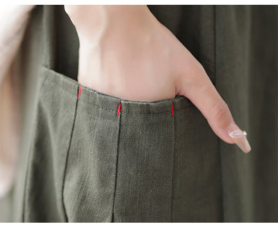 Babakud Women Summer Classic Cotton Linen Skirt