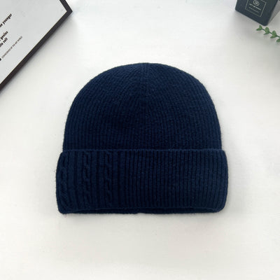 Women Winter Wool Warm Outdoor Riding Knit Beanie