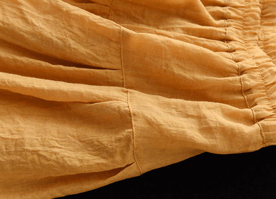 Babakud Women Premium Cotton Linen Long Skirt