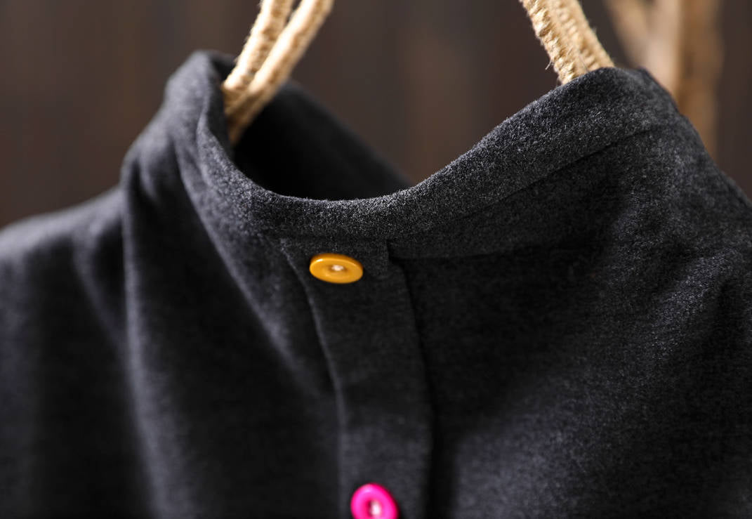 Women Warm High Neck Single-Breasted Soft Comfy Pullovers