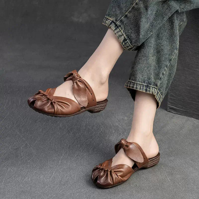 Babakud Women Comfort Ribbon Mules