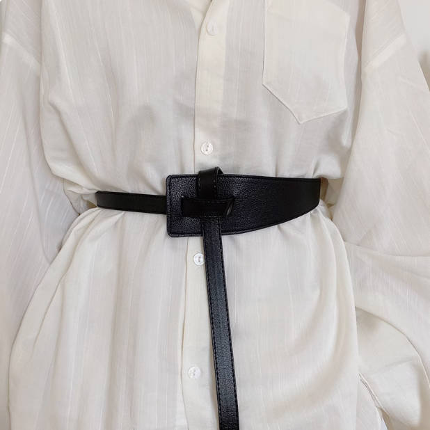 Fashion Soft Leather Versatile Slim Belts