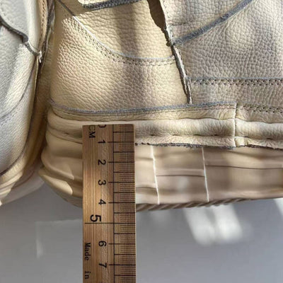 Retro Leather Wide Toe Platform Soft Sole Casual Ankle Boots