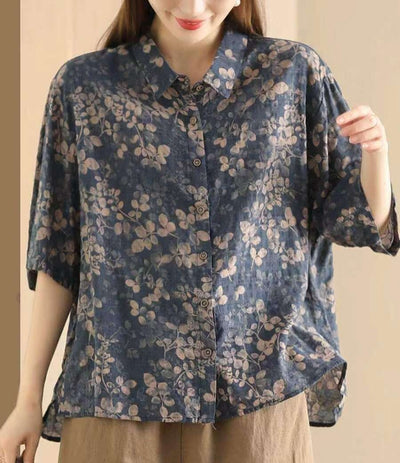Babakud Women Artistic Floral Print Blouse