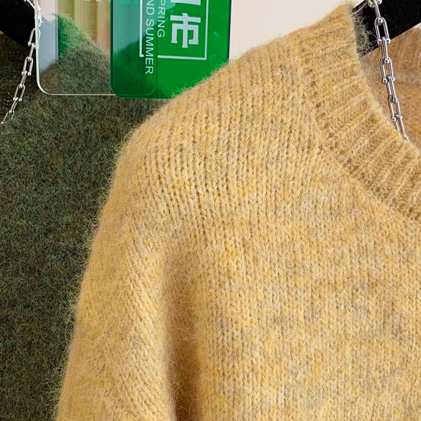 Winter Thick Round Neck Warm Patchwork Casual Sweater