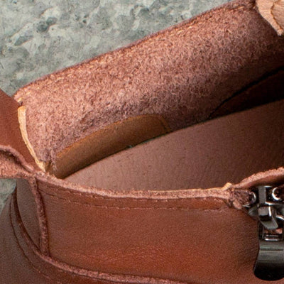 Autumn Winter Casual Leather Lace-Up Low Chunky Ankle Boots