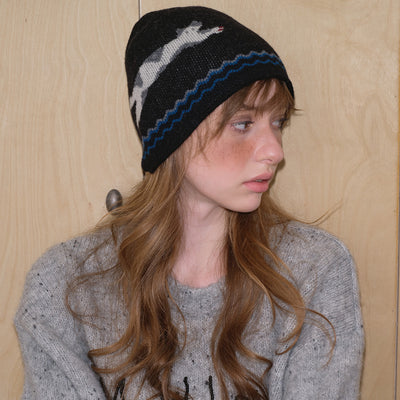 Autumn Winter Wool Cute Cat Beanie Knit Hat