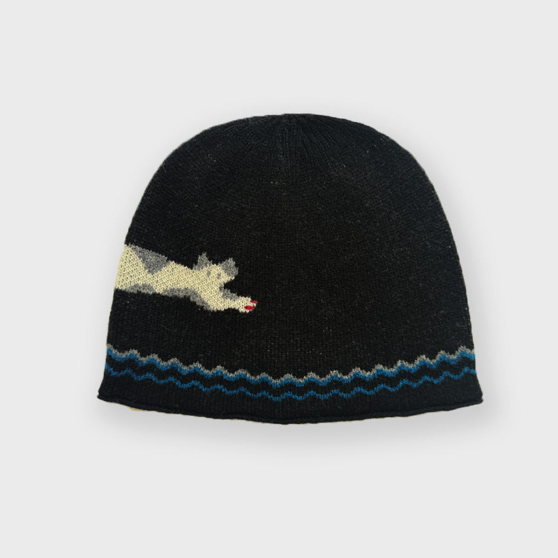 Autumn Winter Wool Cute Cat Beanie Knit Hat