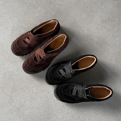 Women Retro Sheepskin Soft Hook Loop Flat Sole Sneakers