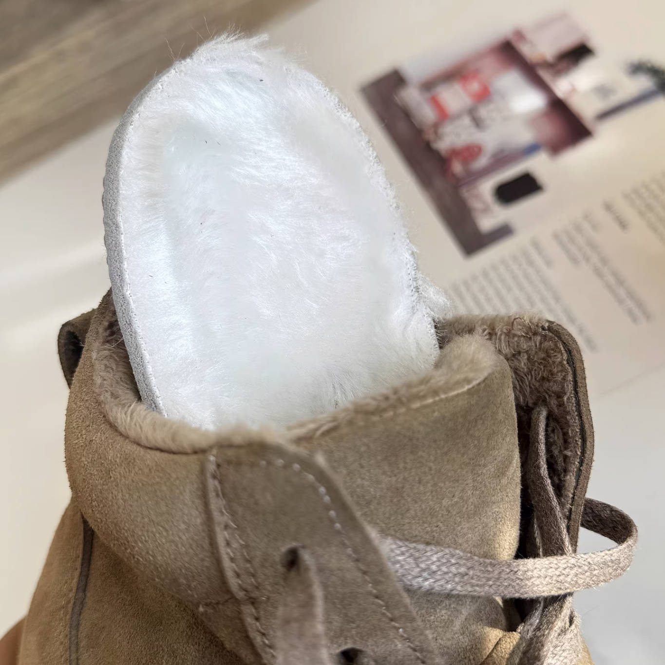 Autumn Winter Leather Sueded Round Toe Warm Lace-Up Ankle Boots