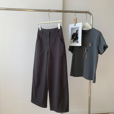 Retro Cotton Loose High Elastic Waist Versatile Casual Pants