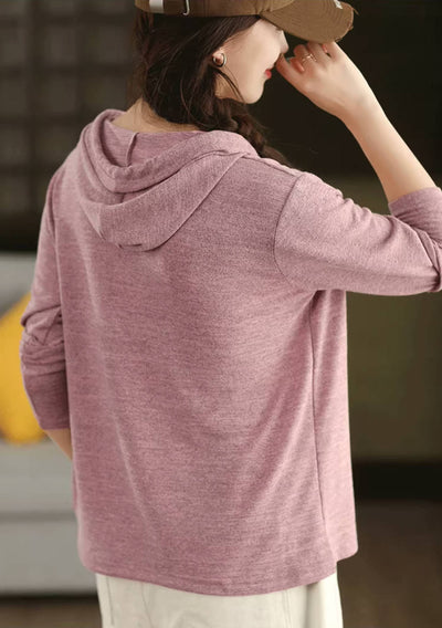 Autumn Thin Cotton Casual Loose Soft Hoodies Top