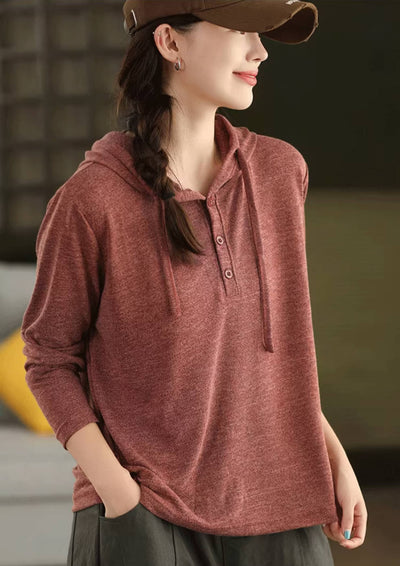 Autumn Thin Cotton Casual Loose Soft Hoodies Top