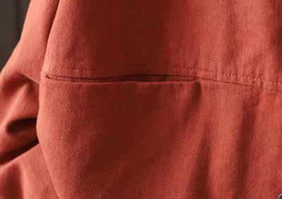 Fashionable Denim Stand Collar Plus Size Jacket Coat