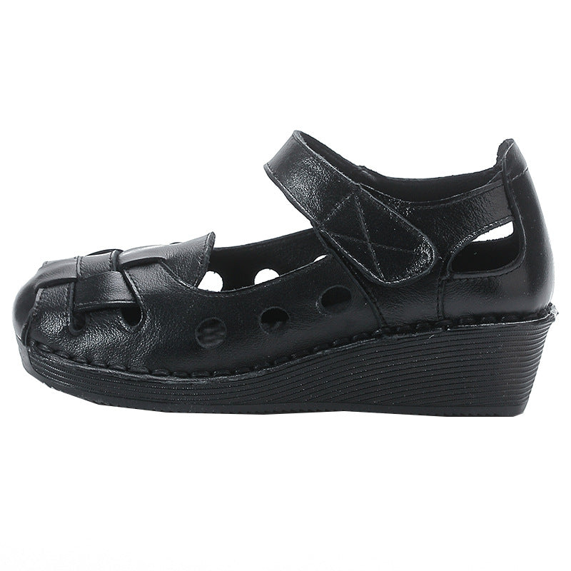Women Summer Leather Breathable New Platform Roman Sandals