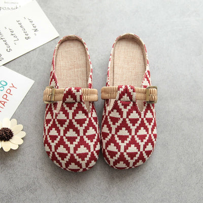 Babakud Women Summer Cotton Everyday Flat Sole Slippers