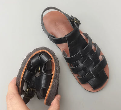 Women Summer Breathable Leather Sandals Woven Shoes