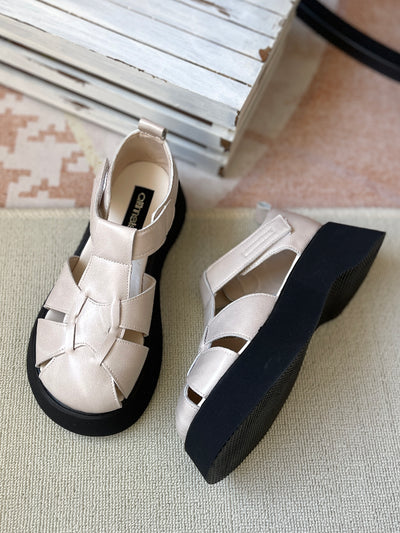 Women Summer Comfortable Platform Hollow Roman Sandals