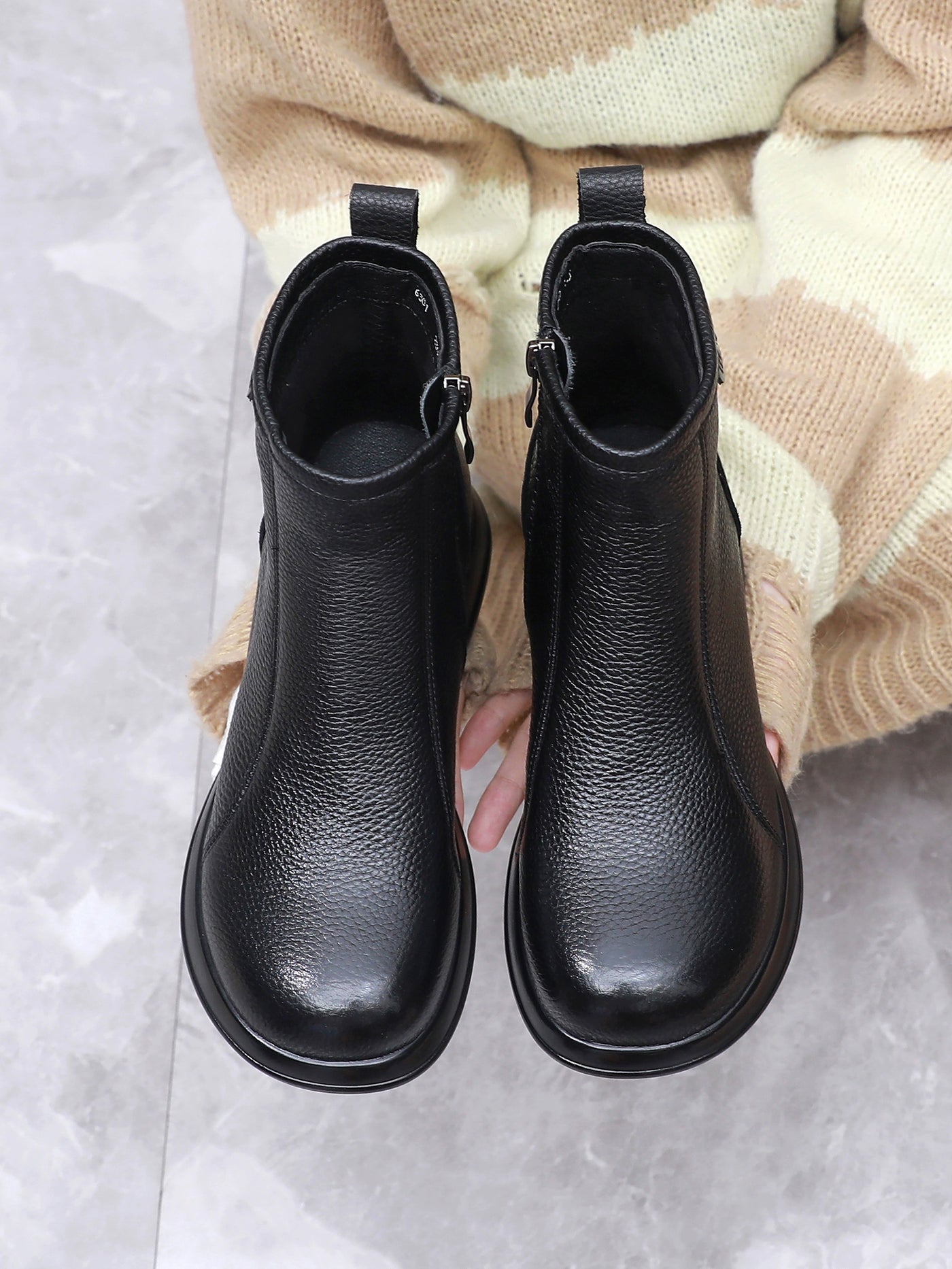 Women Classical Autumn Leather No-Slip Soft Sole Boots