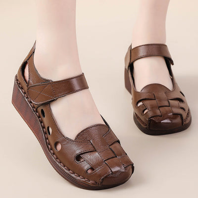 Women Summer Leather Breathable New Platform Roman Sandals