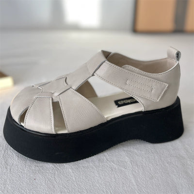 Women Summer Comfortable Platform Hollow Roman Sandals