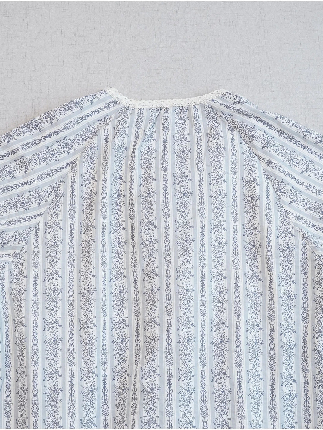 Summer Retro Cotton Round Neck Floral Loose T-Shirt