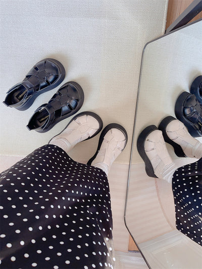 Women Summer Comfortable Platform Hollow Roman Sandals